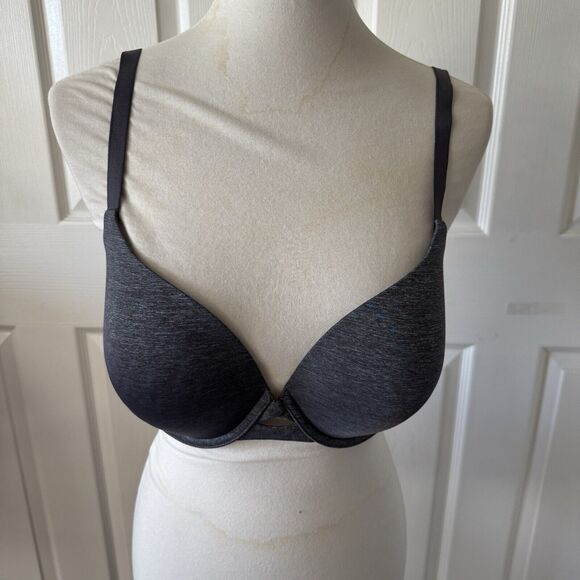 Victorias Secret Womens Perfect Shape Bra 38D Underwire Gray Padded Intimates - Picture 1 of 10